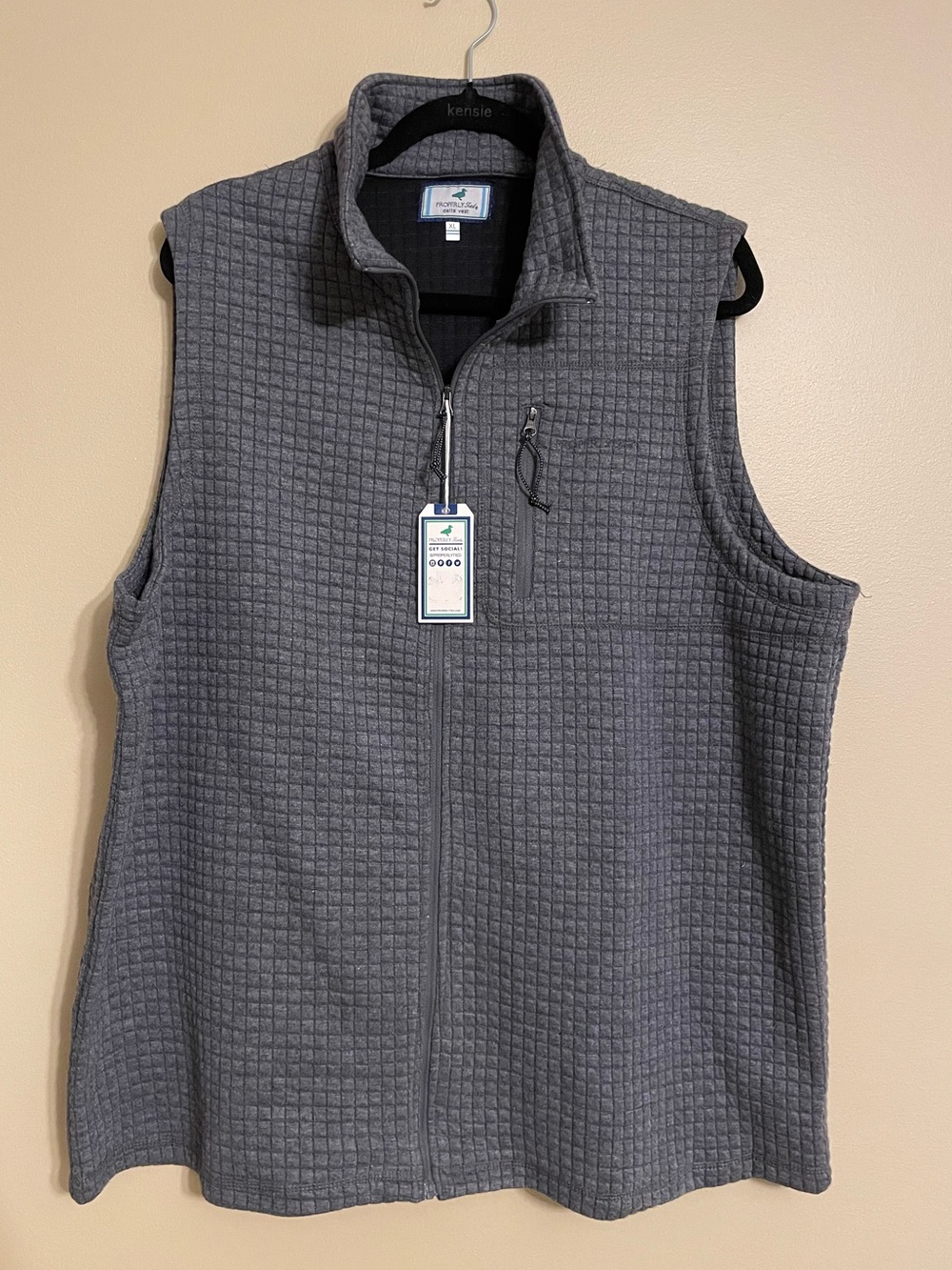 NEW PROPERLY TIED men's delta vest in‎ grey size XL